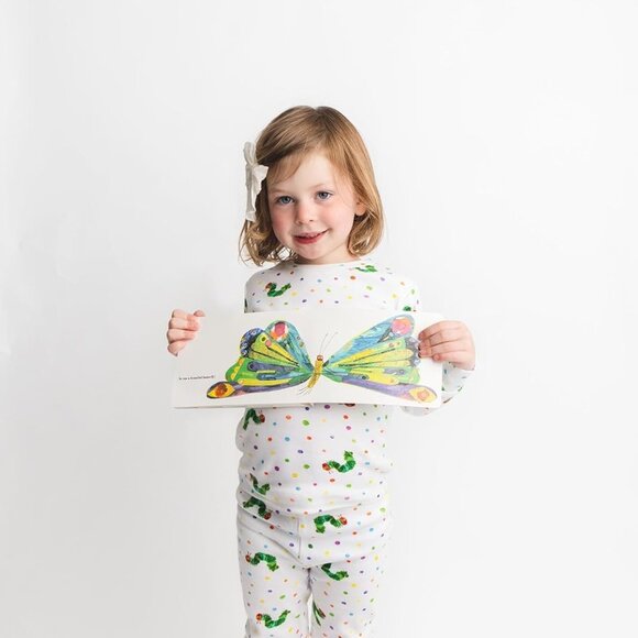 L'ovedbaby Limited Edition Caterpillar - Kids' Unisex Organic PJ Set, 3T - Picture 5 of 6